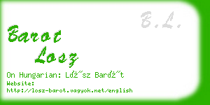 barot losz business card